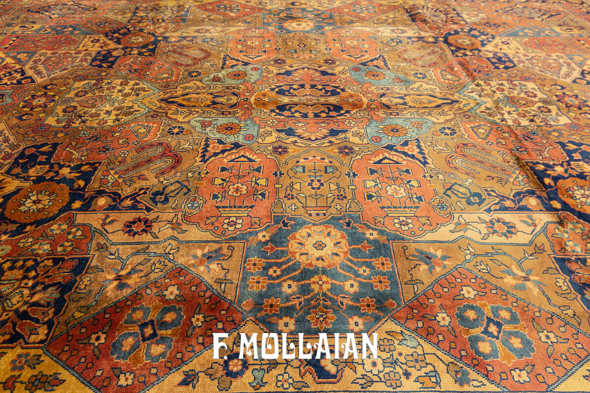 Tapis Indien Indo-Sarouk Avec Médaillon Spécial n°:93591489